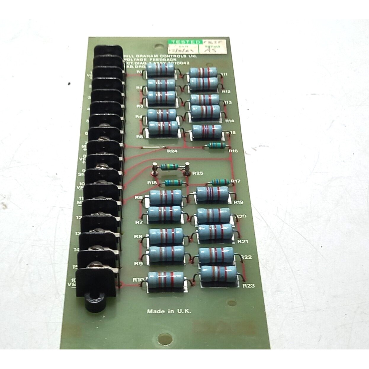 Hill Graham Voltaje Retroalimentación PCB Cct. Diag. & Comp - 实物图