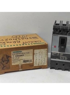 Siemens HHED63M025 MCCB 50C3P 25A 600V Sentron Series Circui