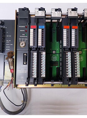 ABB 1771-A2B CHASSIS w/1771-PA POWER SUPPLY, PLC-2, 1771-OA,