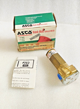 ASCO P262B202 1/4'' 125PSI 2 路 SOLENOID 气门 P262B202 全新