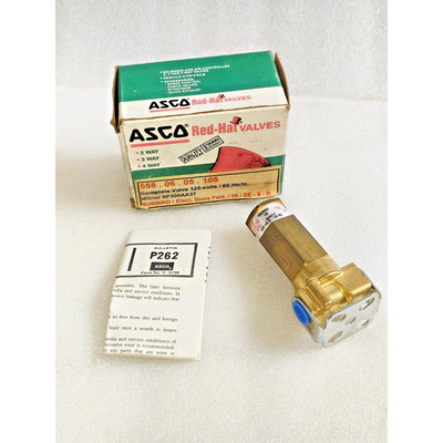 Válvula Solenoide De 2 Vías ASCO P262B202 1/4'' 125PSI Nue