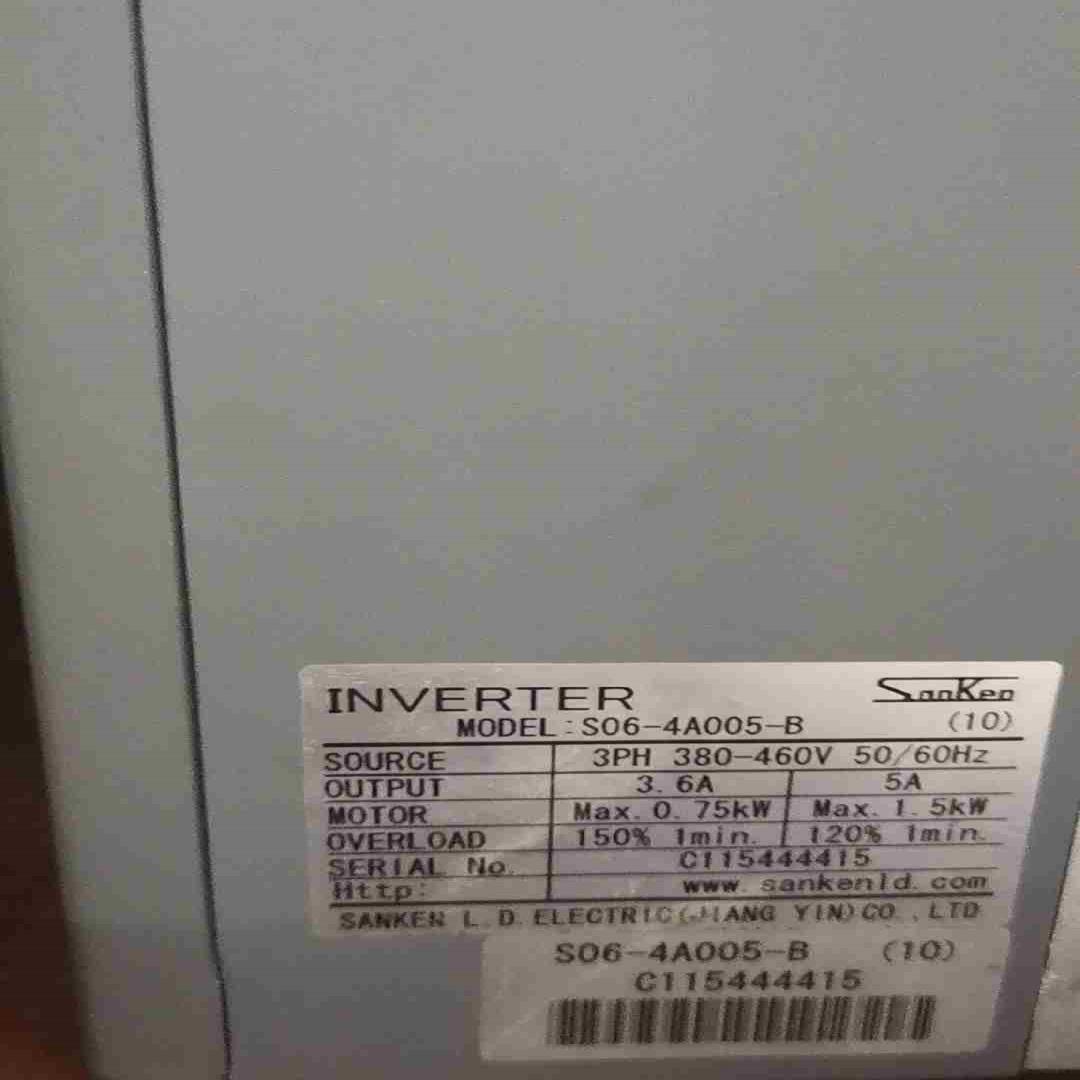 三肯变频器S06-4A005-B功能好成色可以充新做柜子议价