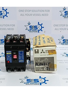 三菱NF60-SW无熔断断路器60A 3极220VAC 50/60hz 14kA