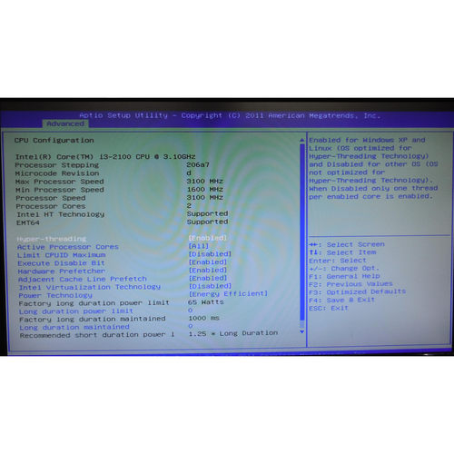 Adlink M-342 P/N: 08GSAQ67002103 i3-2100 with 3.1GHz CPU tes