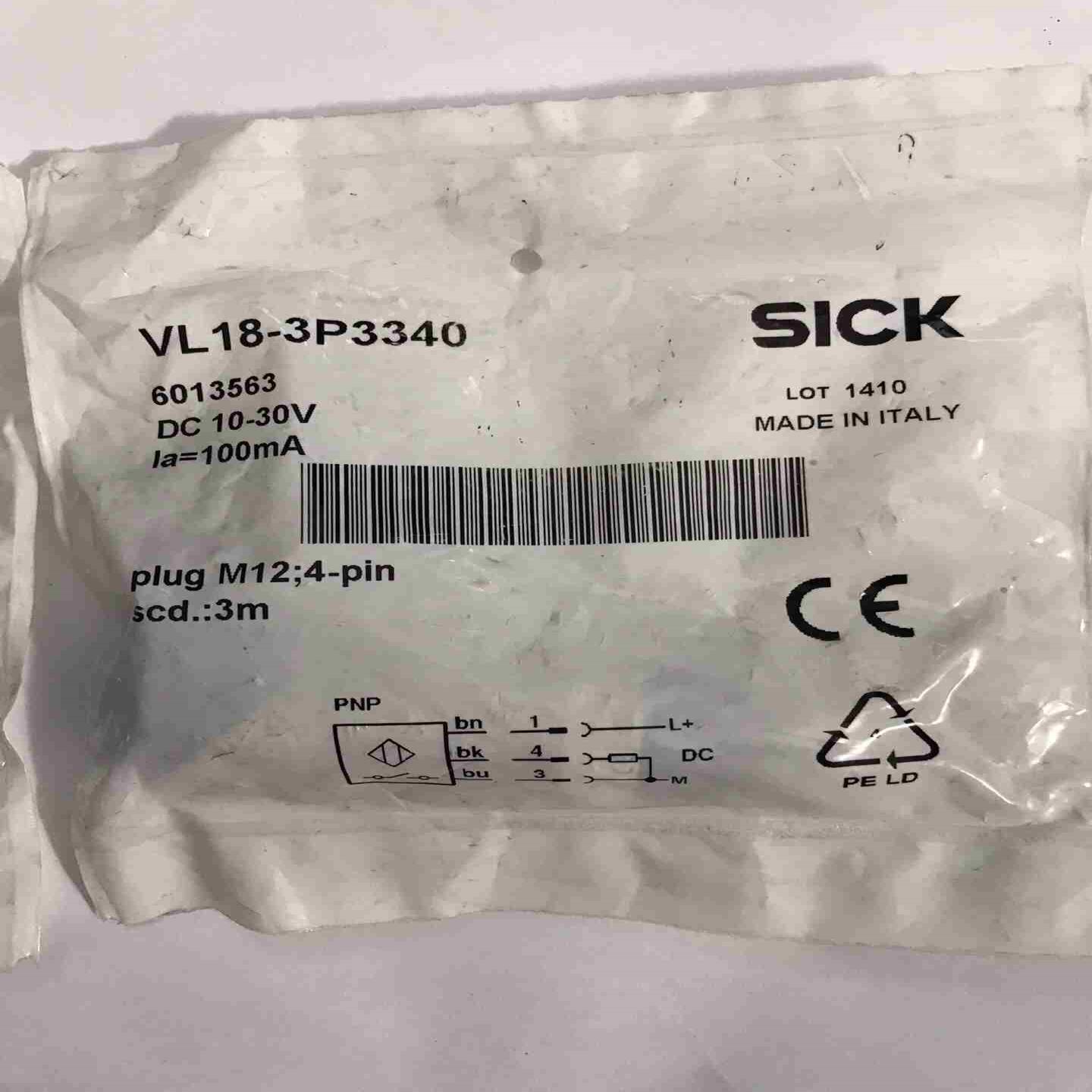 西克传感器VL18-3P3340产品号6013563进议价