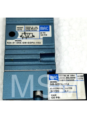 MAC Solenoid valve 52A-31-D0A-GM-GDFA-1KA