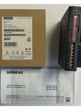 Siemens DCUSVModul 15  Power Supply  24V DC  6EP19312EC21  N