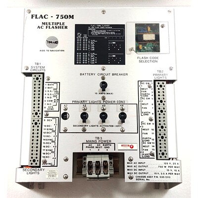 TIDELAND FLAC-750M 多个交流 FLASHER CHASIS ASSY P.N. 530.131