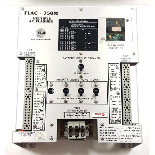 TIDELAND FLAC-750M 多个交流 FLASHER CHASIS ASSY P.N. 530.131