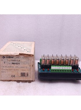 Cabur XR081E24 Relay Interface Module 8Channel 24Vdc 250Vac