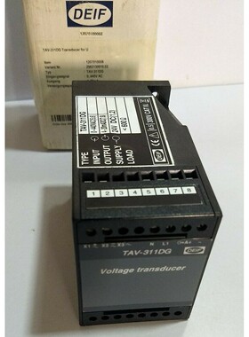 DEIF TAV-311DG Voltage Transducer - 0-440VAC 4-20mADC - 24VD