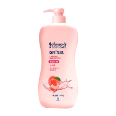 Johnson & johnsoni cơ bắp hengri nước tắm sữa 1000g hydrating đào dưỡng ẩm dưỡng dưỡng nourishing Lady Lasting sữa tắm tẩy tế bào chết