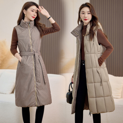 两面穿新款中长款时尚洋气背心