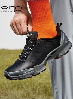 ECCO爱步运动鞋情侣 真皮缓震休闲防滑跑步鞋 健步BIOMC 091504