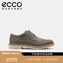 ECCO爱步皮鞋布洛克皮鞋 春秋款雕花正装德比皮鞋 都市伦敦525614