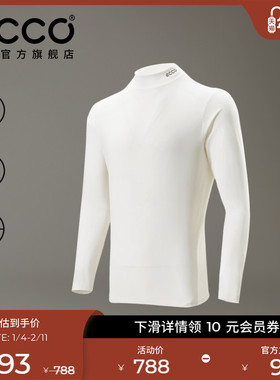 ECCO爱步运动长袖T恤 防晒舒适耐穿轻量修身男女同款 EG251T013M