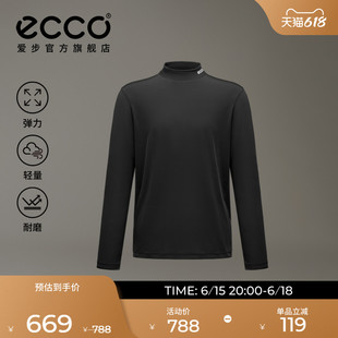ECCO爱步长袖男 26新春夏简约休闲运动长袖T恤 EG261T013M
