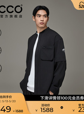 ECCOx白山联名胶囊系列 春夏户外防泼轻薄外套男款 EW251J012