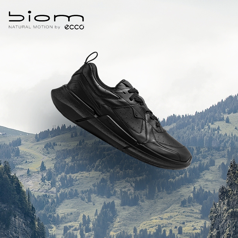 爱步真皮跑步鞋轻盈缓震老爹鞋男