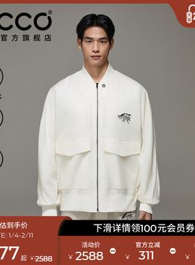 ECCO×白山联名胶囊系列 户外防泼软壳男女同款外套 EW251J008
