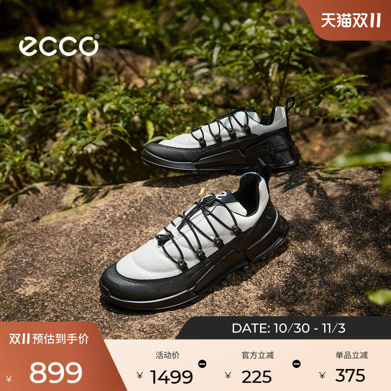 ECCO爱步运动鞋男 户外防水运动跑步鞋 健步BIOM2.1山地823884