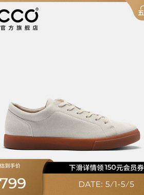 ECCO爱步男款休闲鞋 26新春夏老钱风绒面复古板鞋 柔酷10号560114
