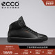 ECCO爱步休闲板鞋 柔酷60周年219223 系带透气高帮鞋 女 真皮时尚
