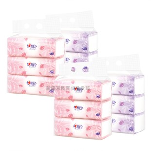 【12包】心相印DT2150无香软抽纸面巾纸卫生纸150抽* 2层*4提*3包