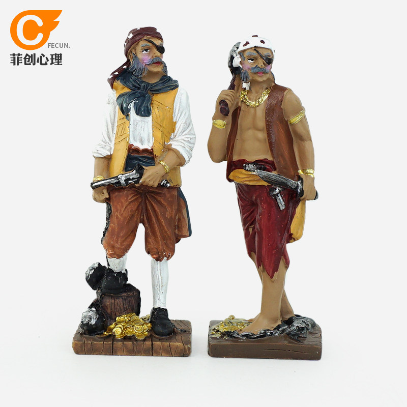 菲创心理沙盘沙具沙游箱庭游戏儿童玩具摆件人物人偶类模型海盗