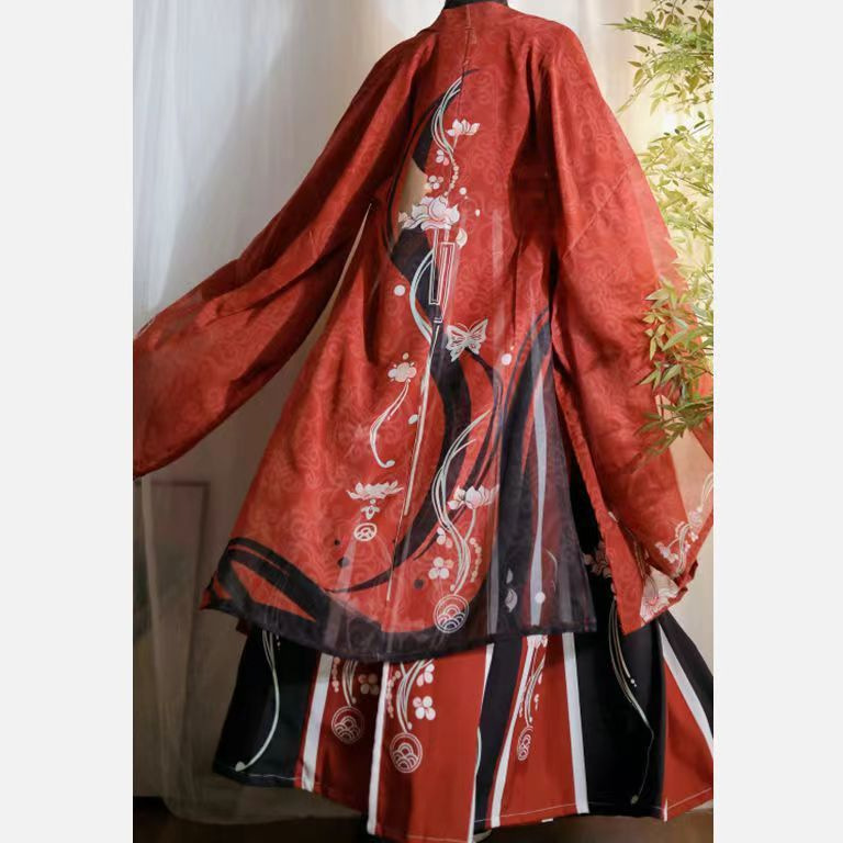 古风汉服慕卿晋制男女同款交领中国风魏晋大袖衫齐腰古装仙气
