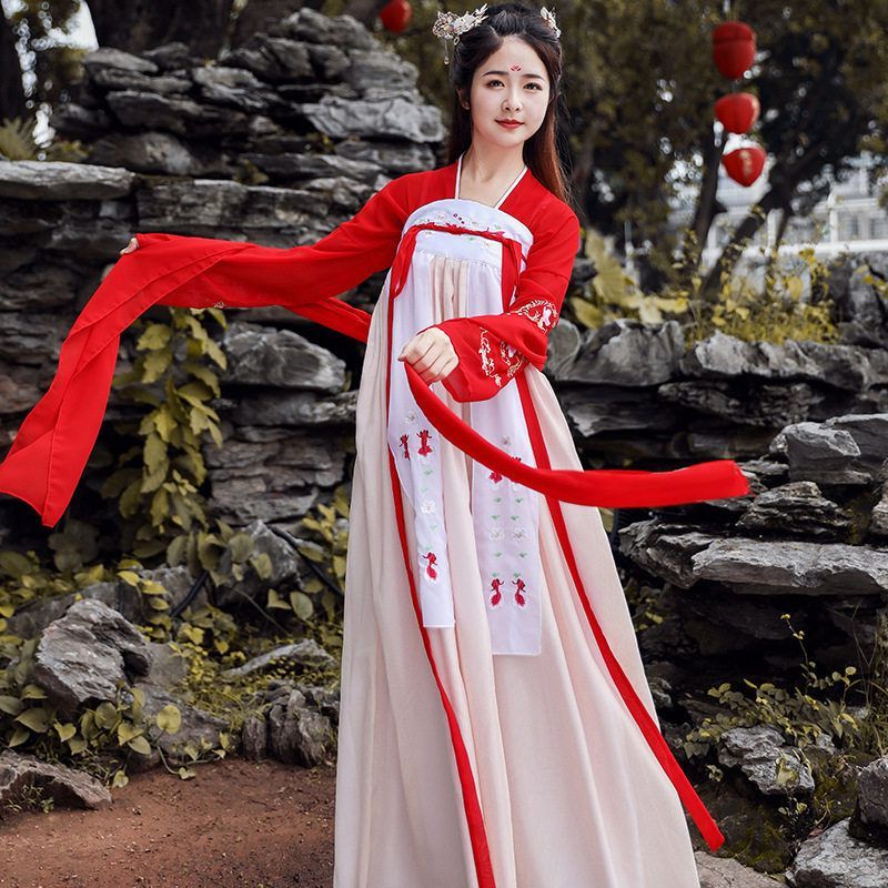 女汉汉服2024 两件套古装秋水元素仙中国风 新款女裙春夏复古成人