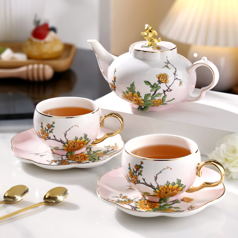 诺轩英式复古整套咖啡茶具套装