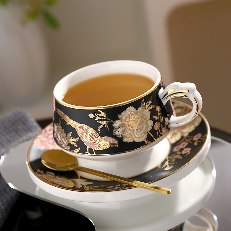 诺轩陶瓷咖啡杯碟小奢华