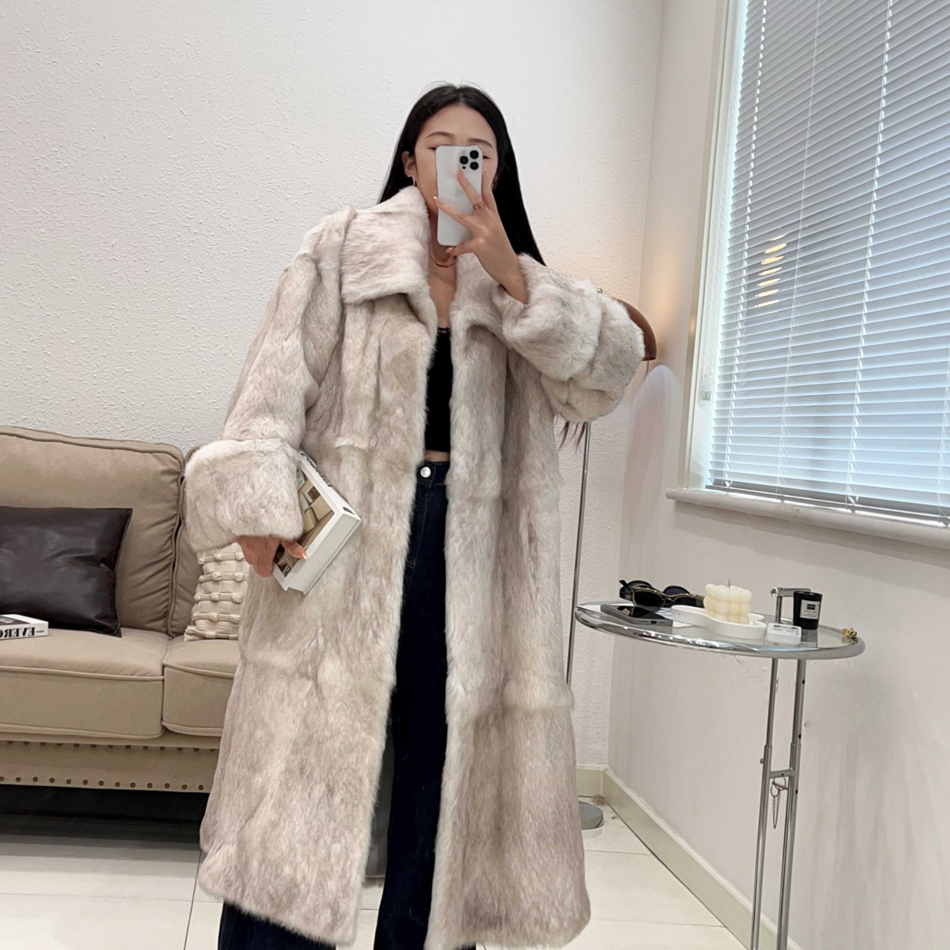 气质长袖复古保暖韩版百搭翻领