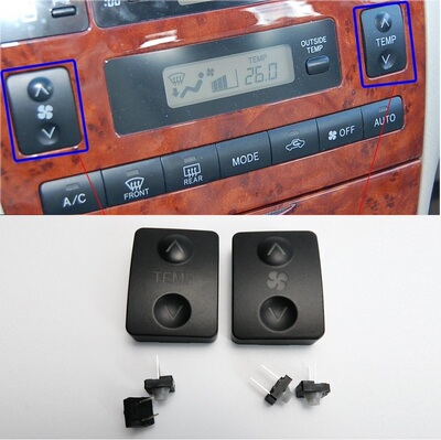 适用丰田花冠空调面板开关冷气按钮按键开关TEMP空调风速风挡冷暖
