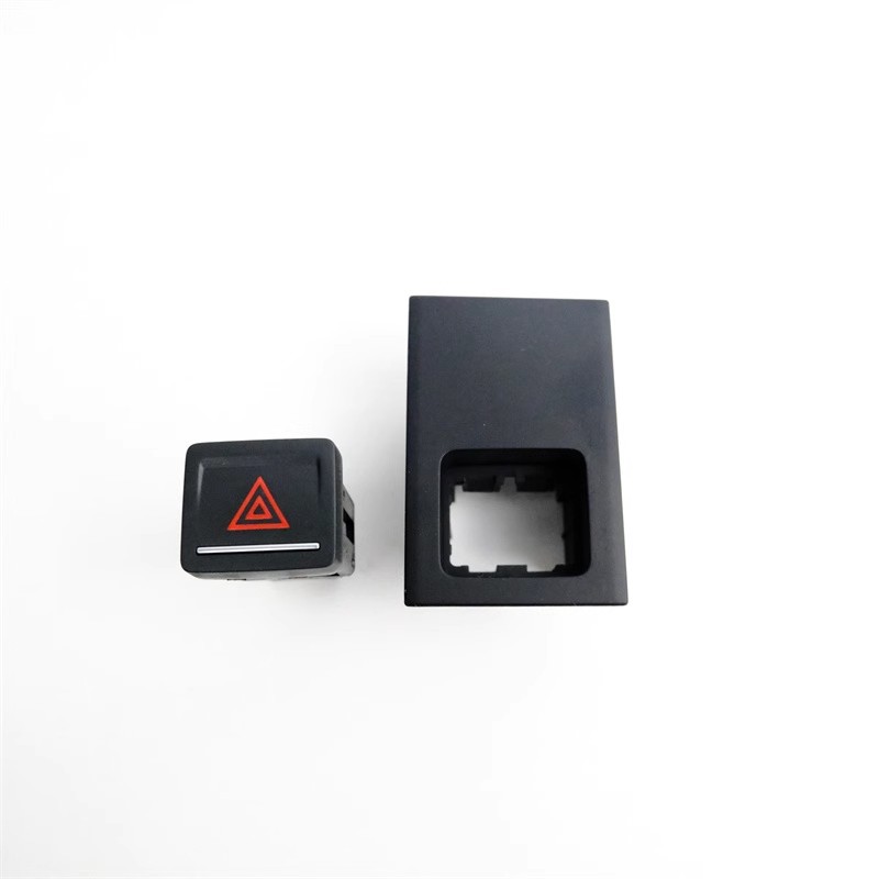 适用于大众高尔夫7 双闪开关按键盖板 高尔夫七应急灯开关框护板