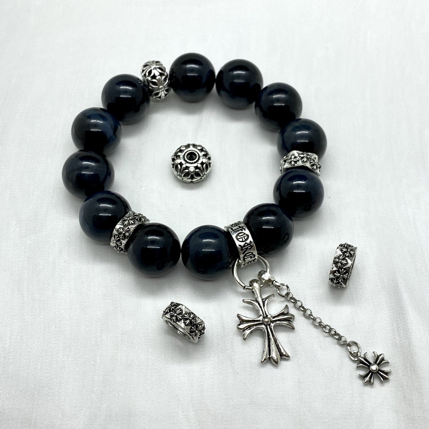 水晶diy配饰高保色合金电镀配件