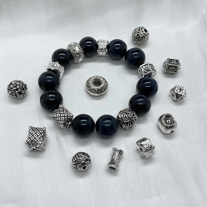 水晶diy隔珠高保色合金百搭配件