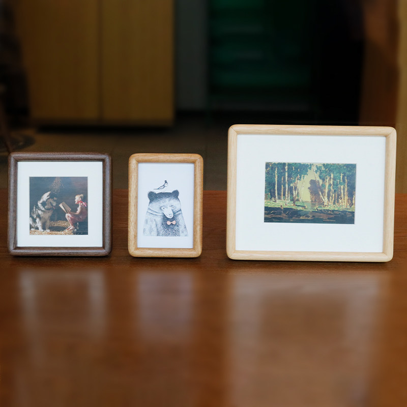 实木相框摆台高级感画框空框装裱