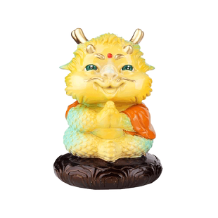 全铜小龙人摆件喜怒愁乐嘟嘟龙卡通生肖龙彩铜客厅装饰品创意礼品