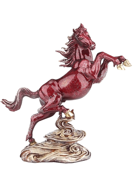 铜马摆件马到成功彩铜青云直上