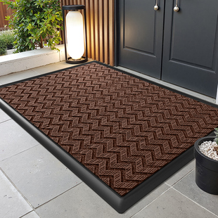 高端别墅入户门地垫豪宅大门除尘防滑脚垫室外吸水免打理加厚地毯