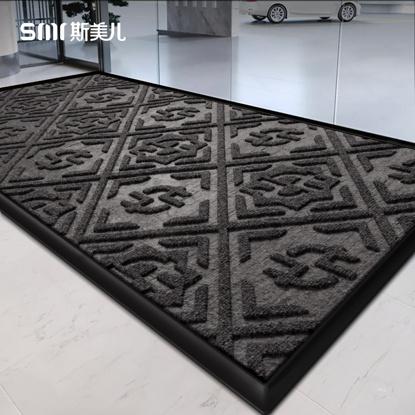 酒店门口地垫商用加厚灰色防滑垫五星级宾馆门外专用店铺迎宾地毯
