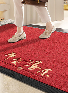 入户门地垫2026新款出入平安高级地毯门垫进门脚垫红色新年门口垫