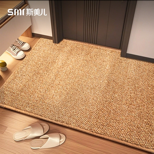 仿剑麻入户门地垫可定制不规则免洗耐脏家用门口脚垫玄关可裁剪