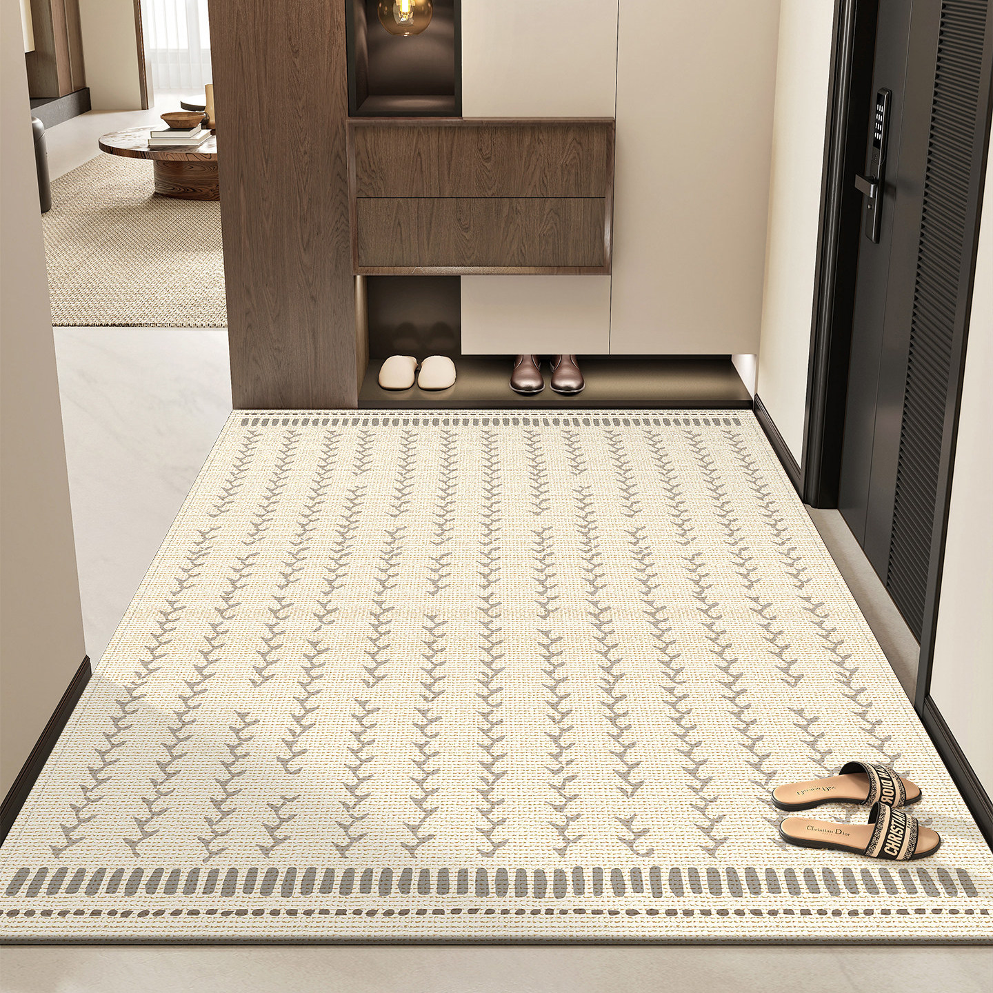 门口入户进门地垫家用玄关门垫客厅地毯素色高级感垫子防滑脚踏垫,居家布艺,入户地垫,淘宝优惠券,粉丝福利购,淘宝优惠卷