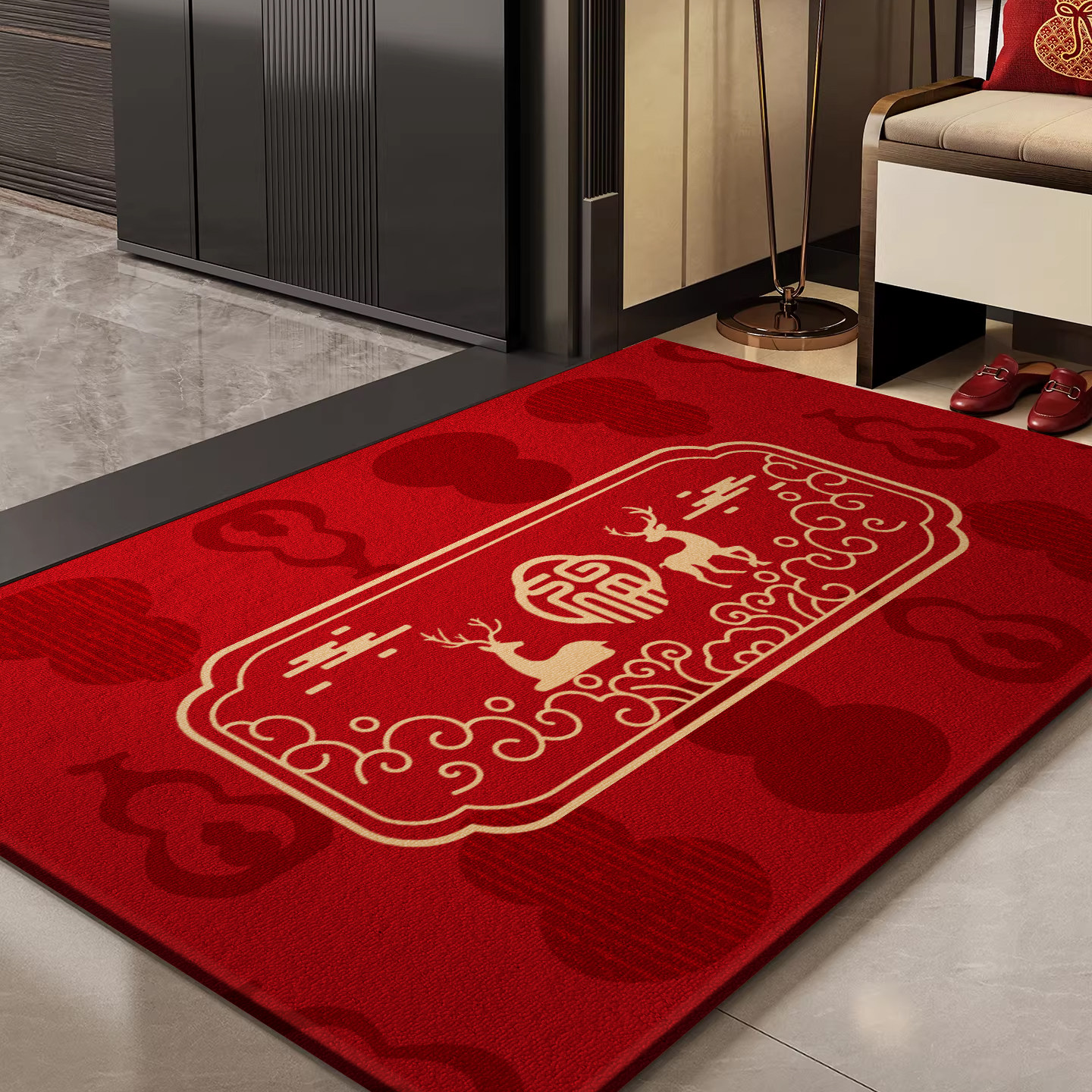 入户门地垫2026新款马年红色乔迁进门垫地毯专用脚踏垫家用耐脏,居家布艺,入户地垫,淘宝优惠券,粉丝福利购,淘宝优惠卷