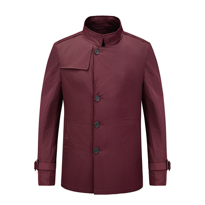 鸟家可拆卸内胆休闲立领青年风衣