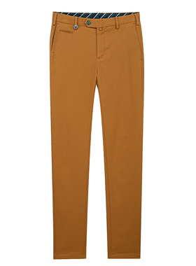 鸟家商务休闲裤男直筒休闲纯色青年斜纹长裤微弹春秋款93092