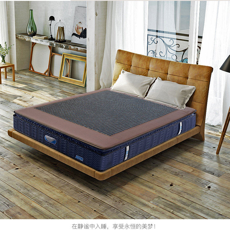 韩国黑绿玉石床垫双温控墨绿玉家用保健理疗电加热磁疗单人天然
